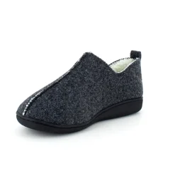 Meget blød og behagelig mørkegrå hjemmesko