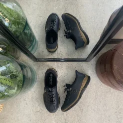 Mørkeblå Rieker slip-on sneakers