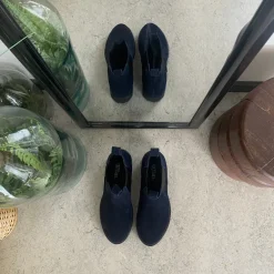 Mørkeblå ruskindsstøvle fra Green Comfort