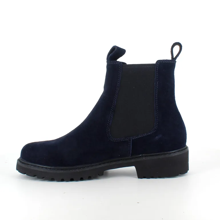 Mørkeblå ruskindsstøvle fra Green Comfort