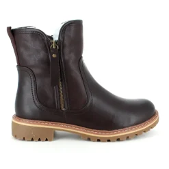 Mørkebrun vinterstøvle med foer og smarte detaljer