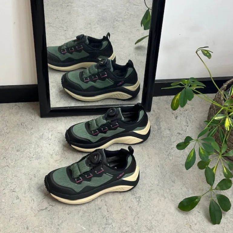 Mørkegrønne, vandtætte vandresko fra CMP med Boa-lukning