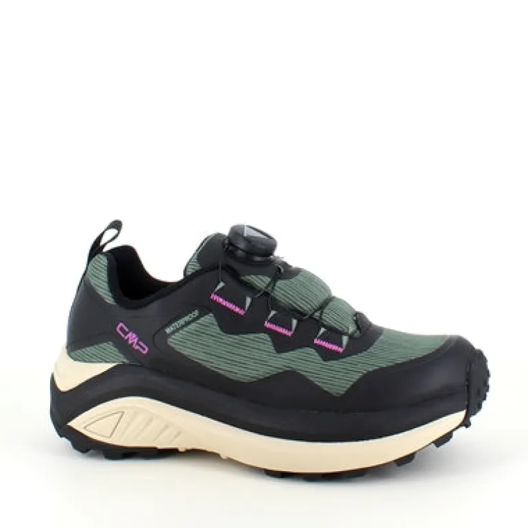Mørkegrønne, vandtætte vandresko fra CMP med Boa-lukning