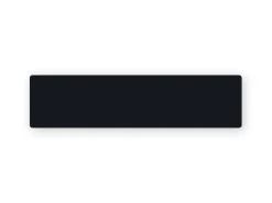 Navneskilt til kitlen, firkantet med afrundede kanter med nål