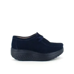Navy ruskindssko med gængesål og svangstøtte