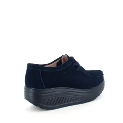 Navy ruskindssko med gængesål og svangstøtte