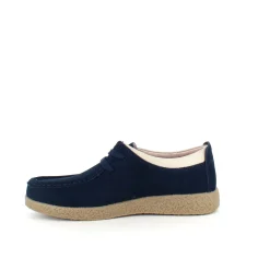 Navy ruskindssko med rågummisål