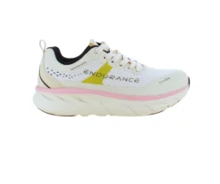 Åndbare Endurance Comfortfit sneakers med rosa detaljer