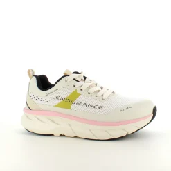 Åndbare Endurance Comfortfit sneakers med rosa detaljer
