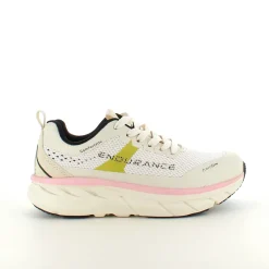 Åndbare Endurance Comfortfit sneakers med rosa detaljer