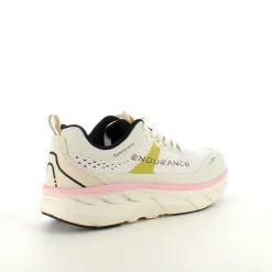 Åndbare Endurance Comfortfit sneakers med rosa detaljer