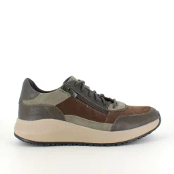 Olivengrøn Green Comfort sko med dobbelt lukning