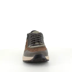 Olivengrøn Green Comfort sko med dobbelt lukning