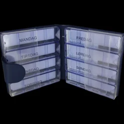 Pille æske Medimax, 7 æsker med ugedag og en blank