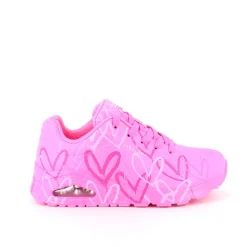 Pink hjerte sko fra Skechers