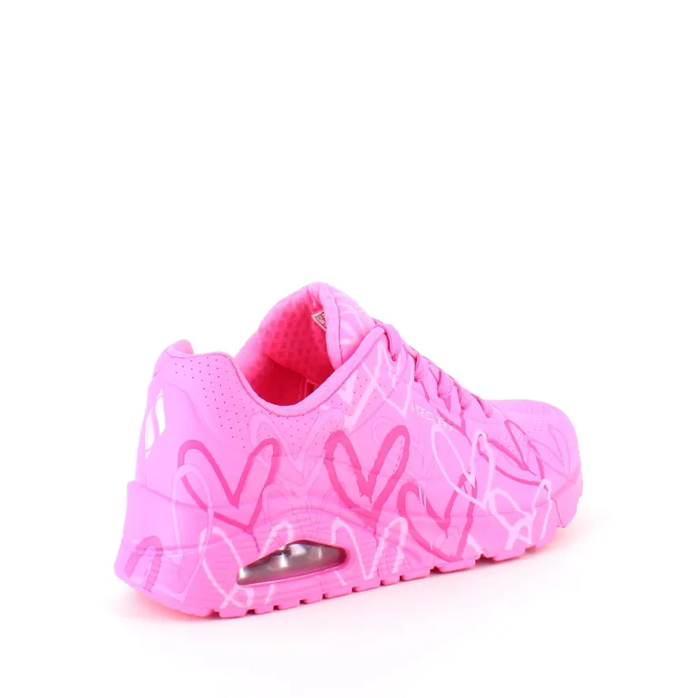 Pink hjerte sko fra Skechers