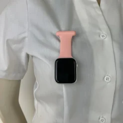 Pink sygepleje silikonerem til Apple Watch