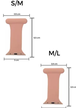 Pink sygepleje silikonerem til Apple Watch