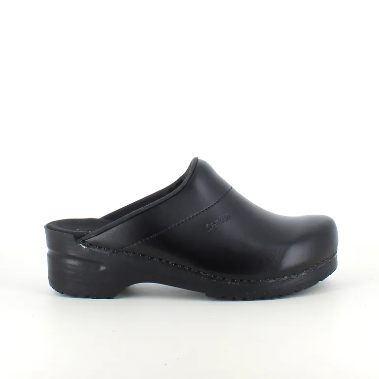 Praktisk sort Sanita træsko