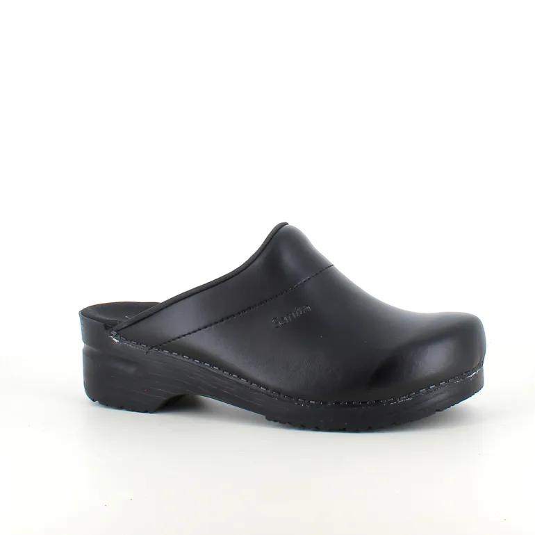 Praktisk sort Sanita træsko