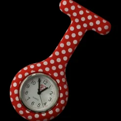 Rødt polkaplettet- Sygeplejeur i silikone