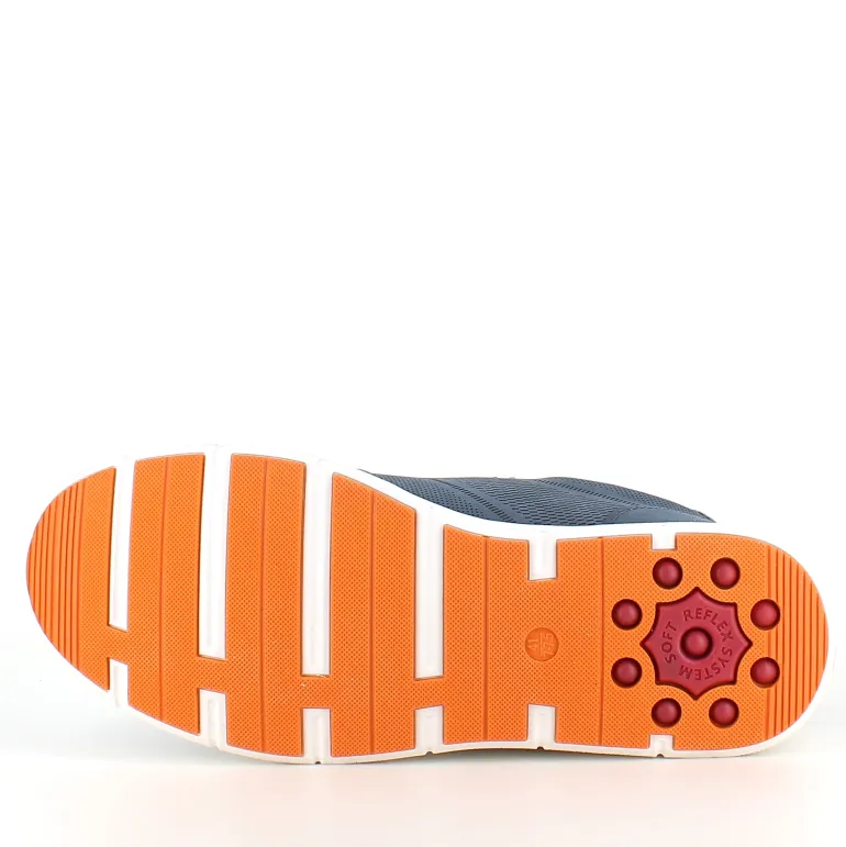 Relife sporty arbejdssko i navy med Soft Reflex-system – let komfort til lange dage på fødderne