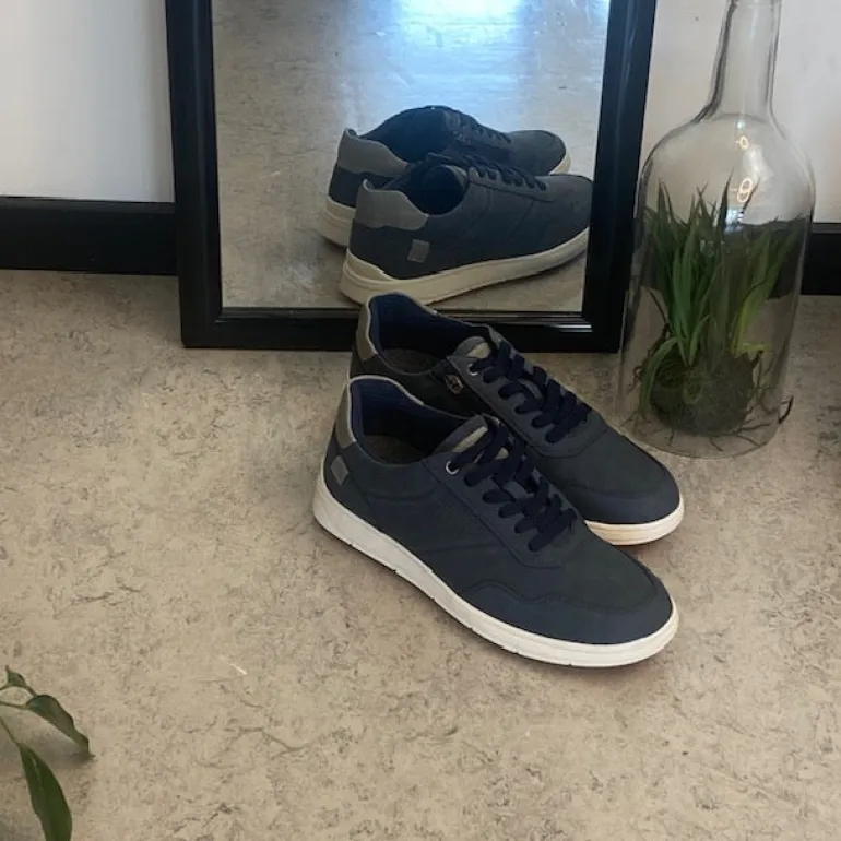 Relife sporty arbejdssko i navy med Soft Reflex-system – let komfort til lange dage på fødderne