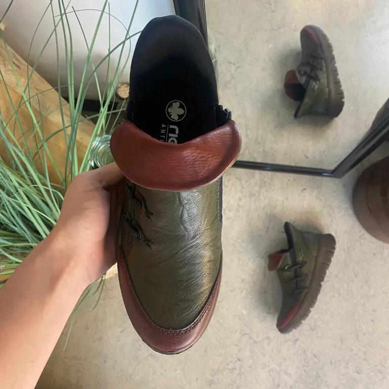 Rieker støvle i Grøn med Antistress sål