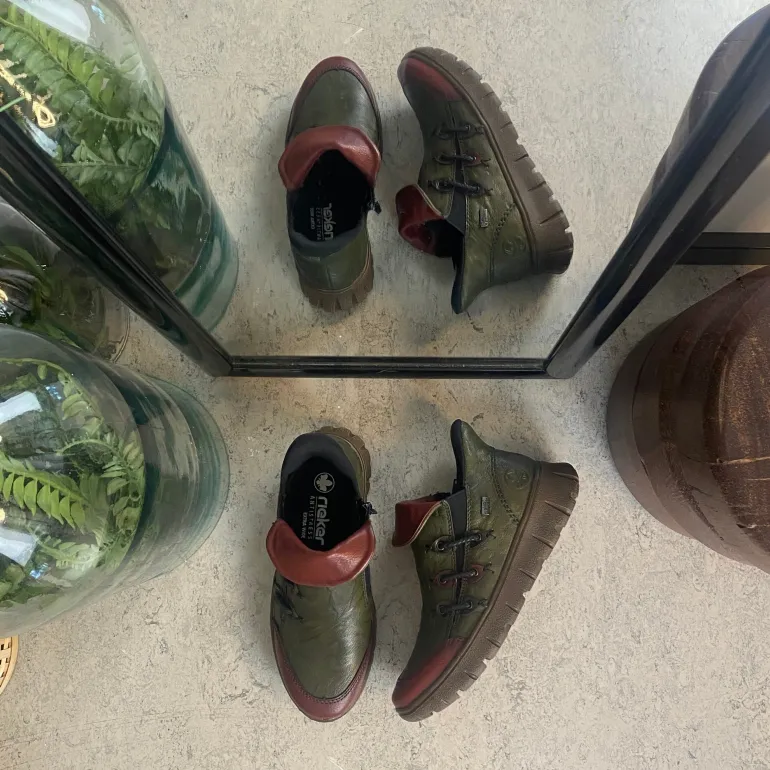 Rieker støvle i Grøn med Antistress sål