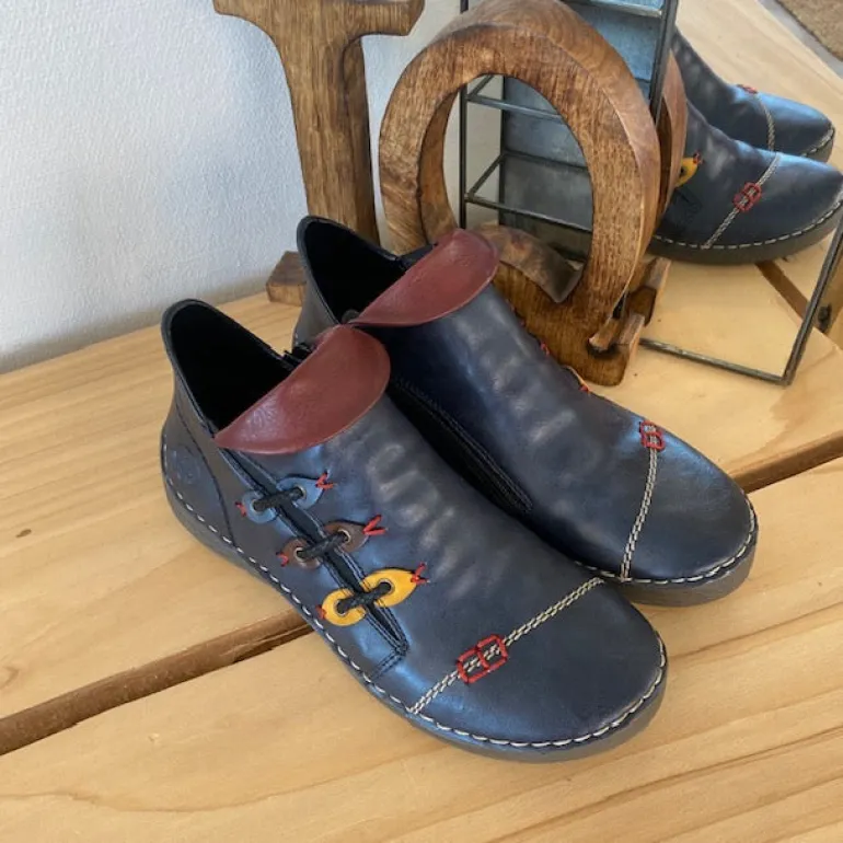 Rieker støvle til dame i blå