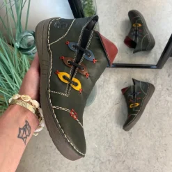 Rieker støvle til dame i grøn