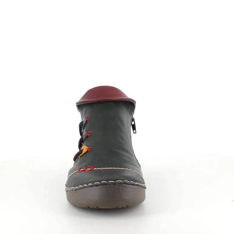 Rieker støvle til dame i grøn