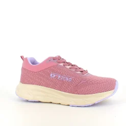 Rosa letvægtssko med stødabsorberende sål