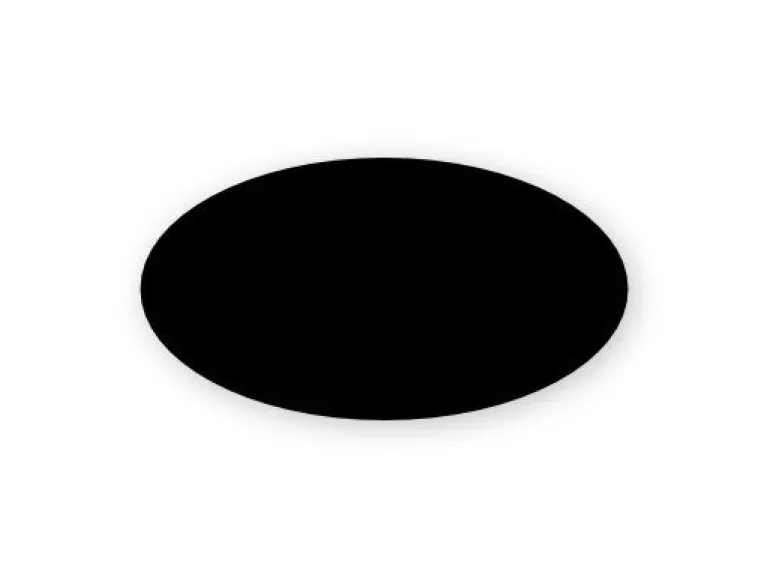 Rundt navneskilt med magnet