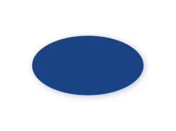 Rundt navneskilt med magnet