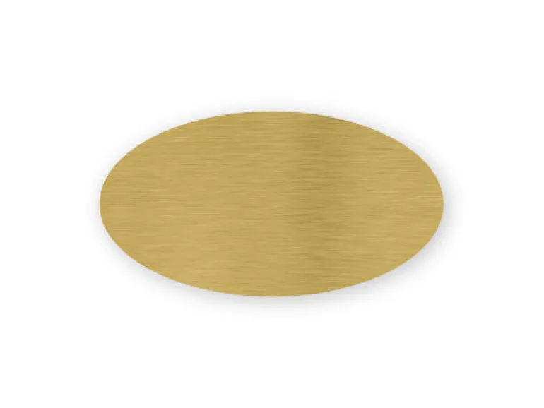 Rundt navneskilt med magnet