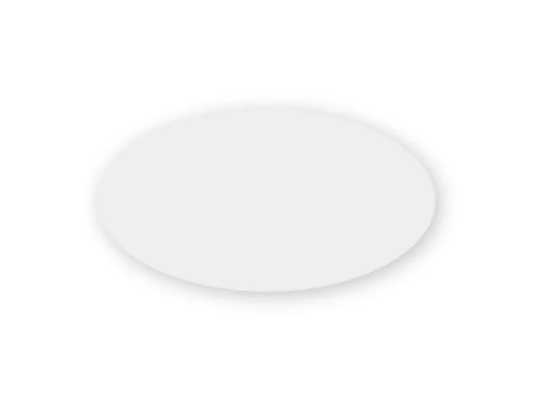 Rundt navneskilt med magnet