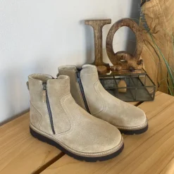 Ruskindsstøvle med EnergySole™, uldfor, dobbelt lynlås & ekstra rummelig H-pasform