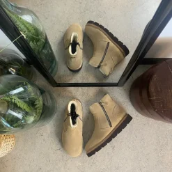 Ruskindsstøvle med EnergySole™, uldfor, dobbelt lynlås & ekstra rummelig H-pasform