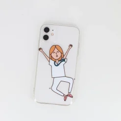 Silikone iPhone cover med print