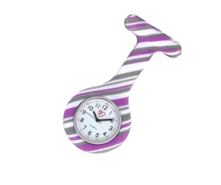 Silikone sygeplejeur i lilla stribet mønster