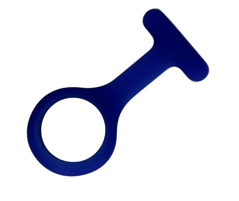 Silikone sygeplejeur med hvid urskive & 3 ekstra covers – praktisk, hygiejnisk & let at aflæse