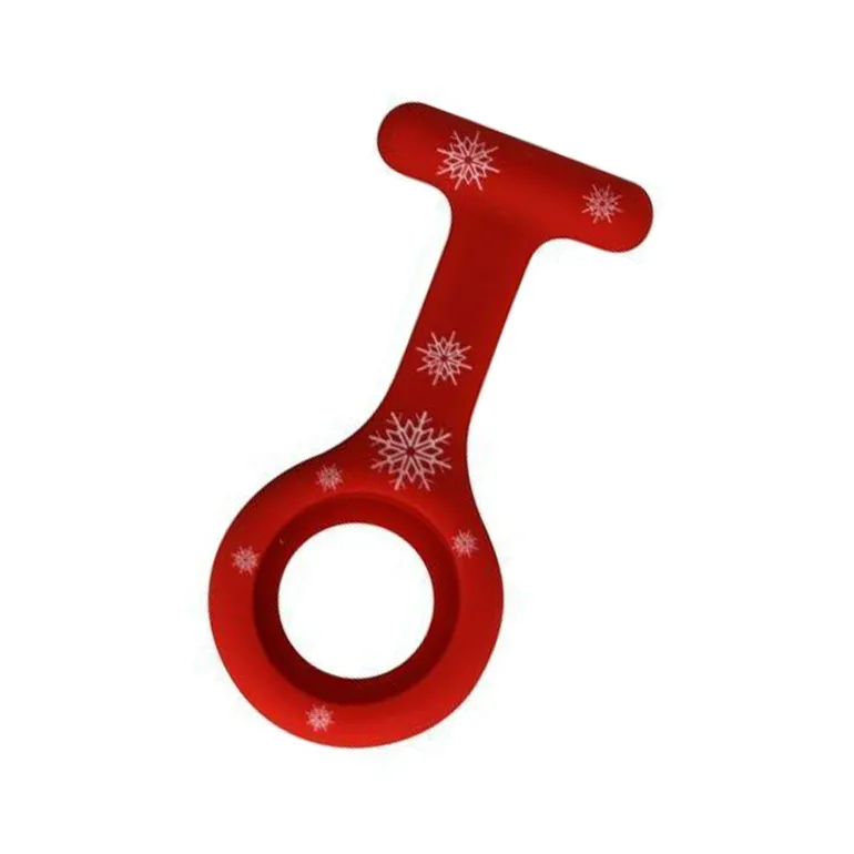 Silikone sygeplejeur med hvid urskive & 3 ekstra covers – praktisk, hygiejnisk & let at aflæse