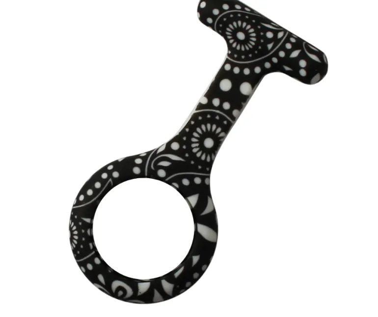 Silikone sygeplejeur med hvid urskive & 3 ekstra covers – praktisk, hygiejnisk & let at aflæse