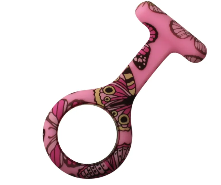 Silikone sygeplejeur med hvid urskive & 3 ekstra covers – praktisk, hygiejnisk & let at aflæse