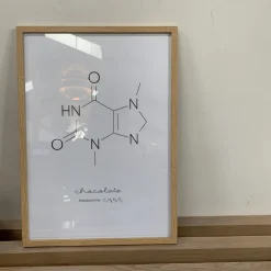 Sjov chokolade molekyle plakat