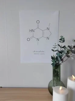 Sjov chokolade molekyle plakat