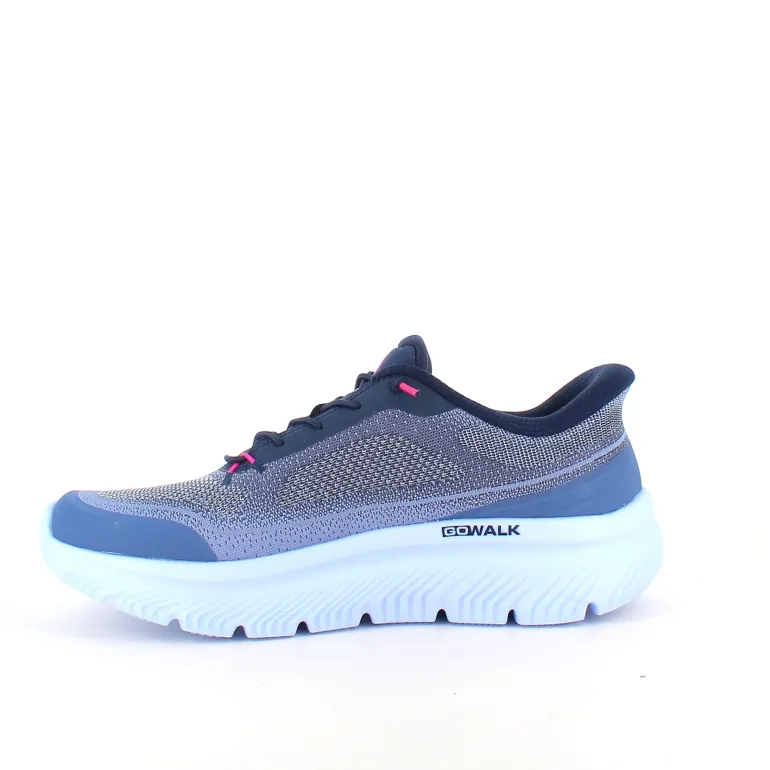 Skechers slip-in sko i blå med Max Cushion