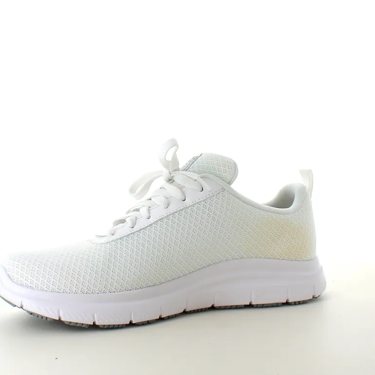Skechers Work i hvid med åndbart materiale