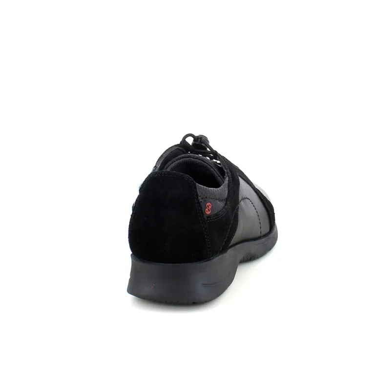 Skind gåsko fra Green Comfort med elastik snørre og god svangstøtte